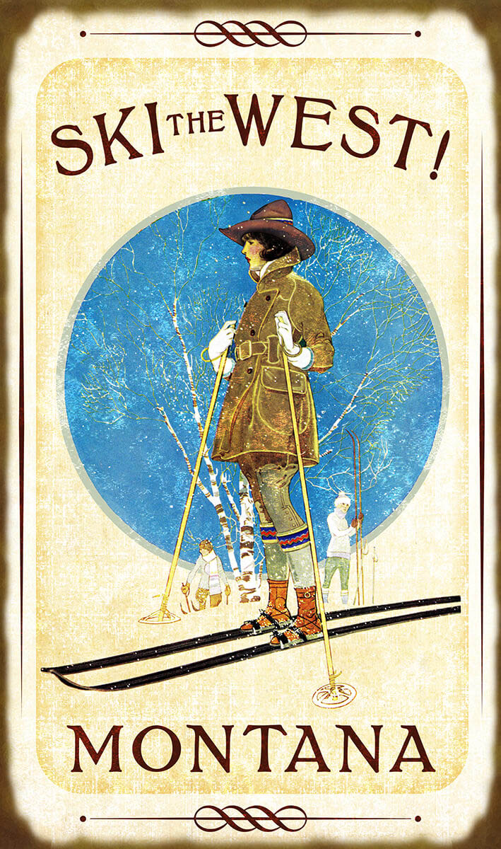 Ski the West Wall Art