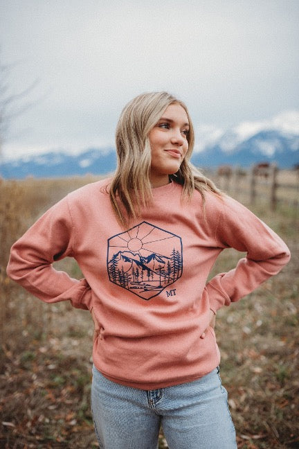 Mount Calowahcan Unisex Crew