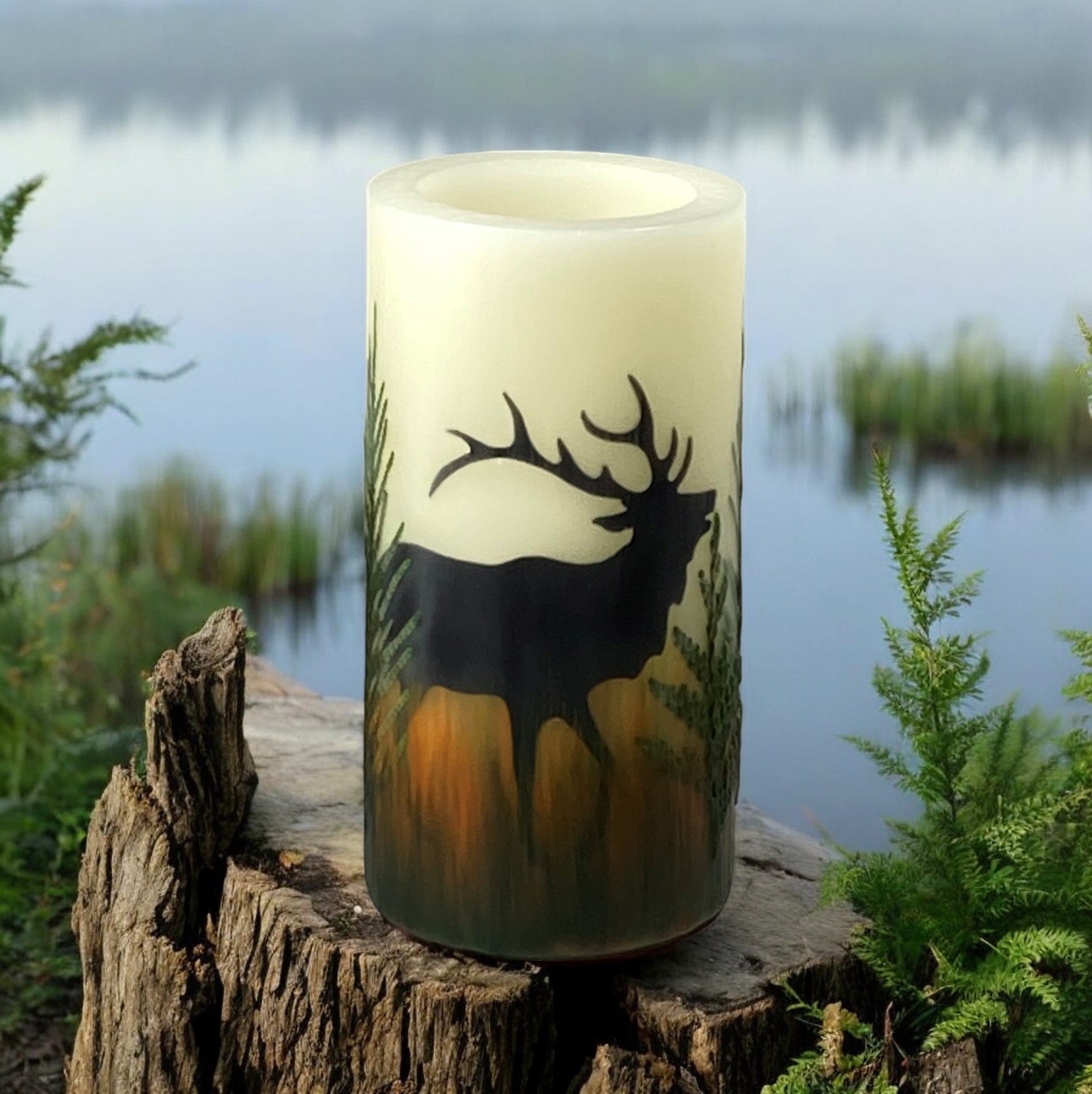 Elk Flameless Candle with Timer