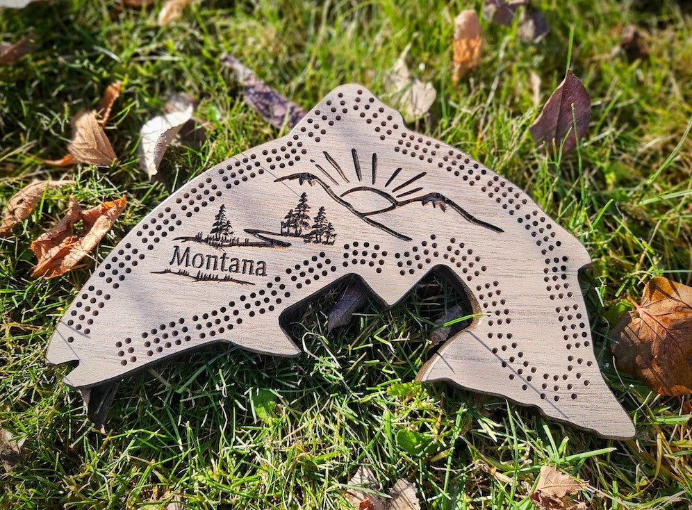 Fish Montana Cribbage Board