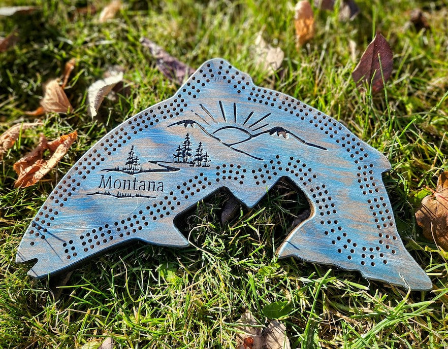 Fish Montana Cribbage Board