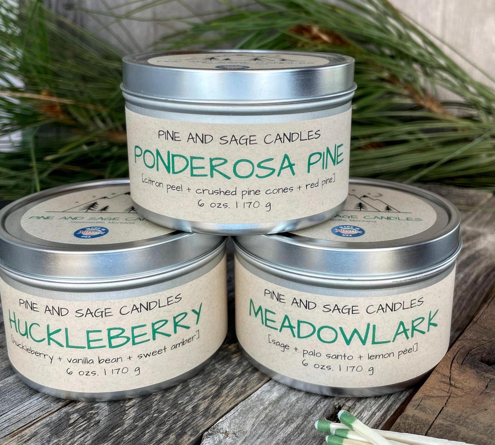 Treasure state candle collection