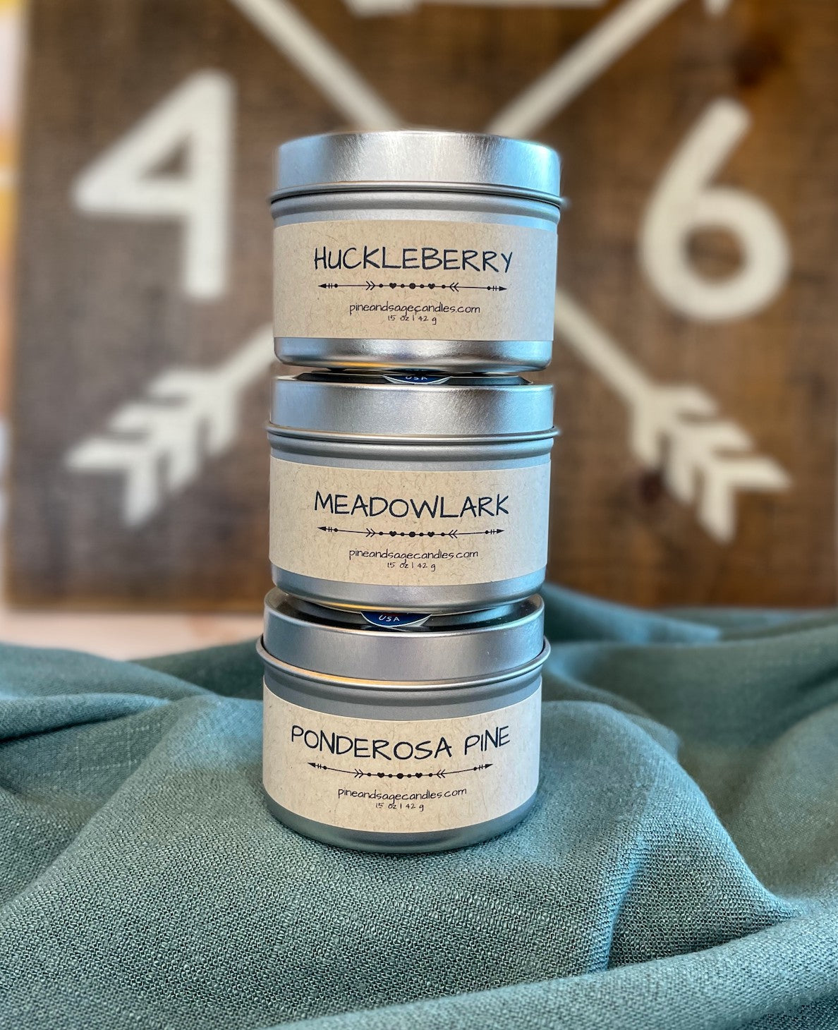 Treasure state candle collection