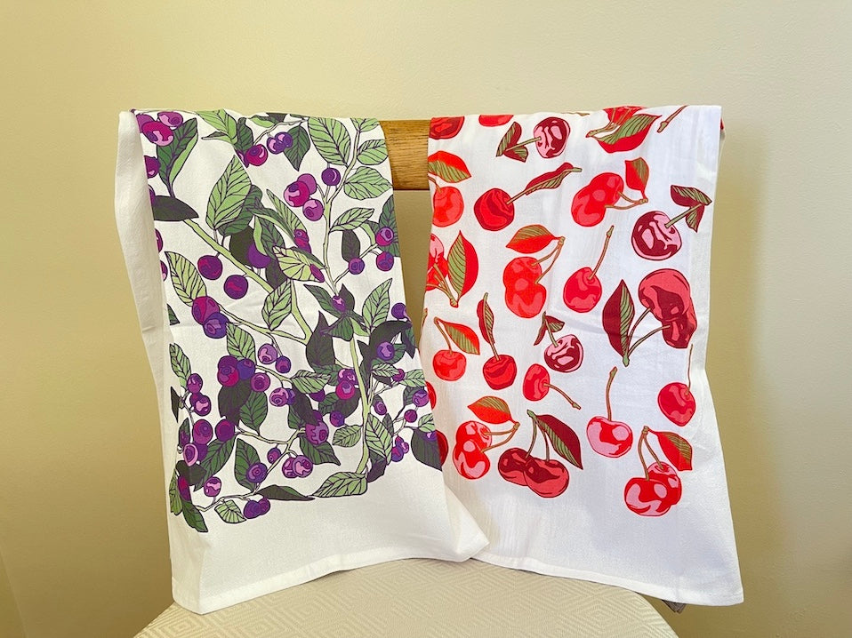 Flathead Cherry dish towel