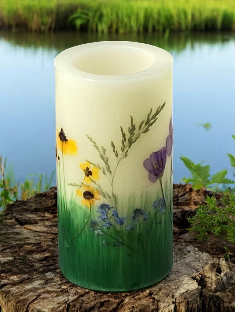 Montana Wildflower Flameless Candles with Timer