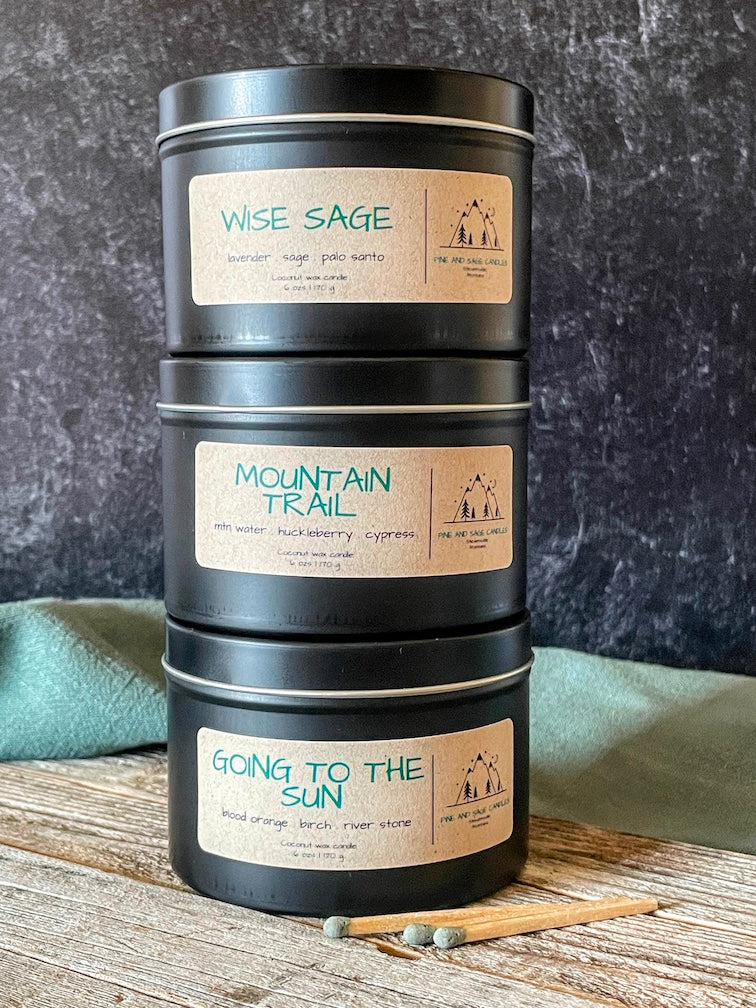 Glacier Park Candle Set by Montana Pine & Sage
