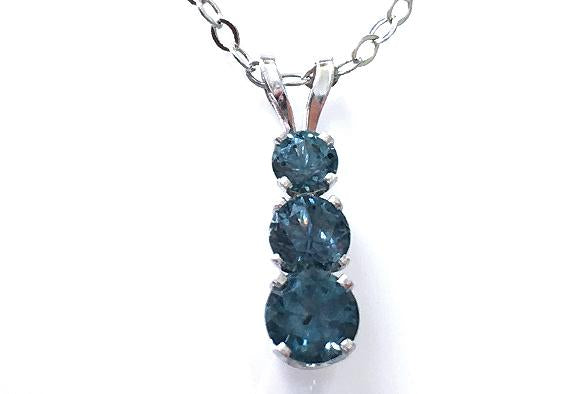 Montana Sapphire Necklace, Montana Sapphire Pendant
