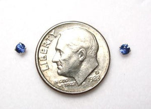 Yogo Sapphire Stud Earrings 2.5 mm