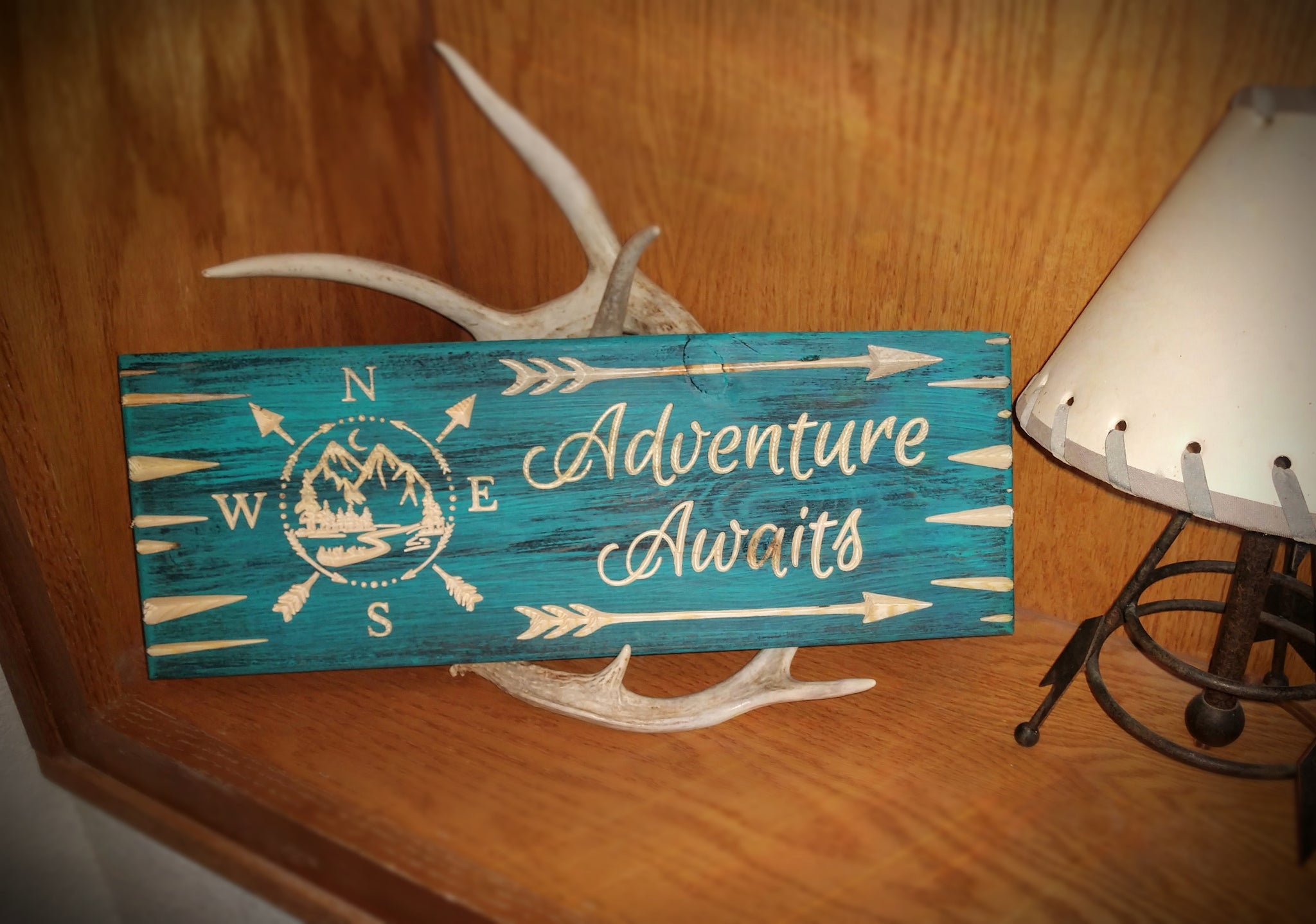 Adventure Awaits Sign (Color Choices)