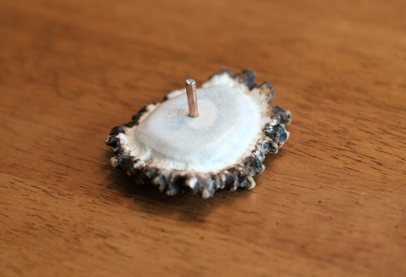 Antler Razor with Elk Burr Base