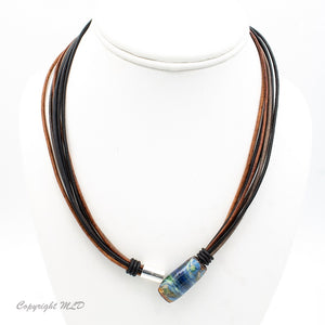 Montana River Leather Necklace
