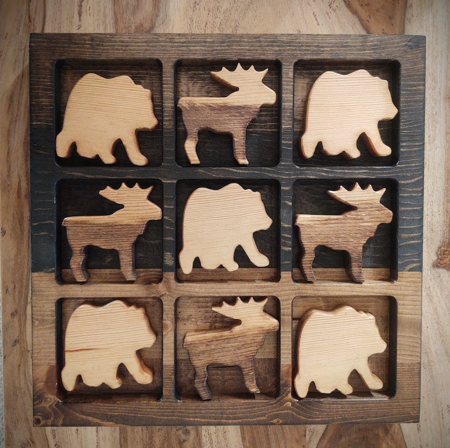Bear & Moose Tic Tac Toe