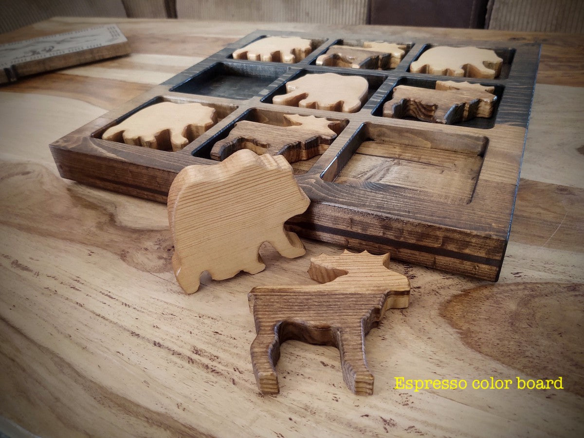 Bear & Moose Tic Tac Toe