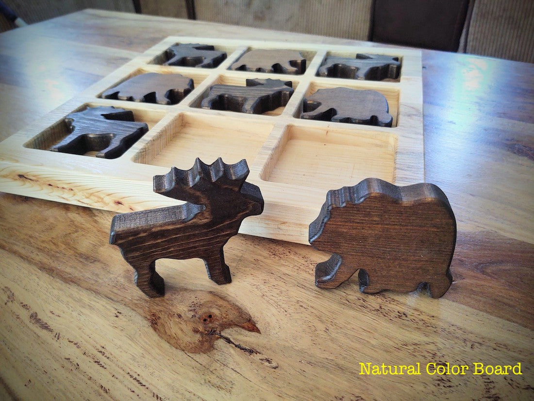 Bear & Moose Tic Tac Toe