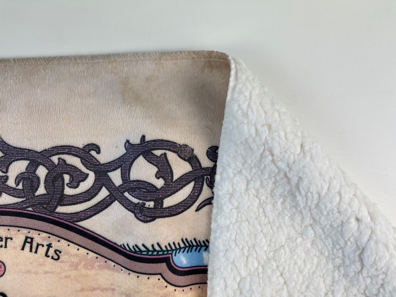 Whitefish Mountain Resort Ski Runs Sherpa Throw Blanket