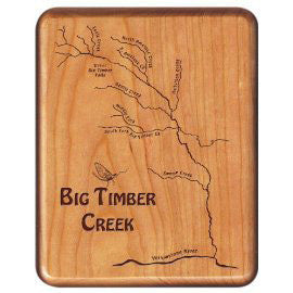 MT Made Walnut Fly Box (choice of river)