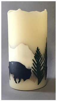 Bison Flameless Candle