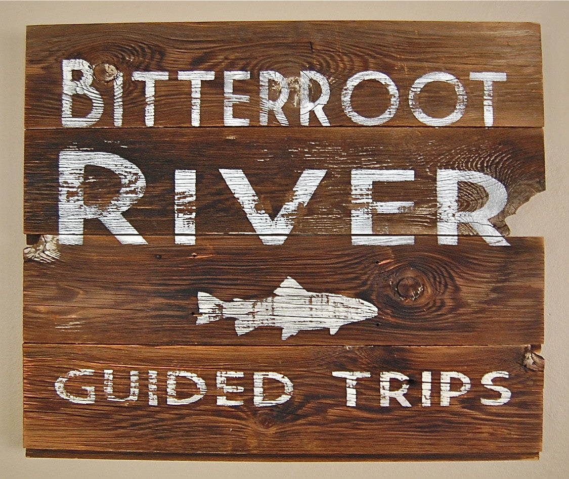 Fishing Rivers Salvage Sign