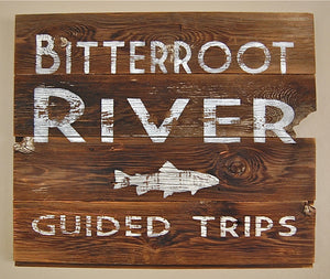 Fishing Rivers Salvage Sign 
