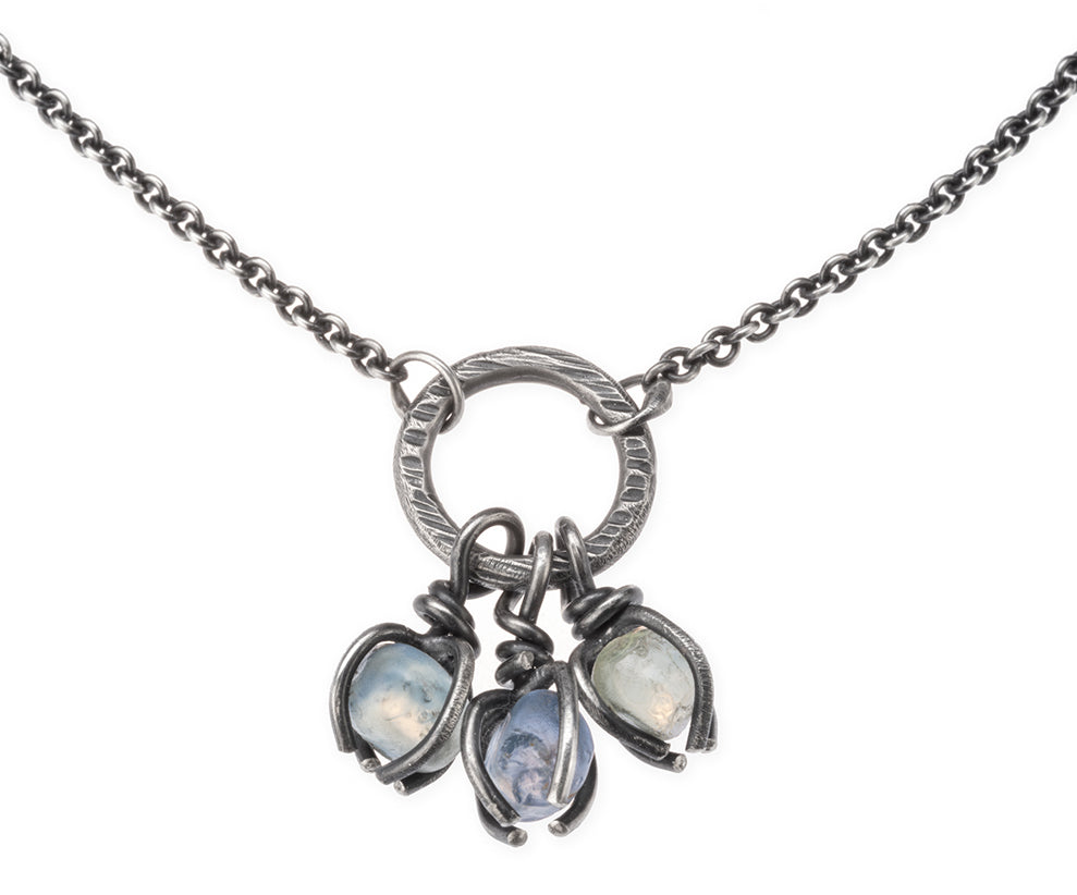 Caroline Necklace - Uncut Montana Sapphire