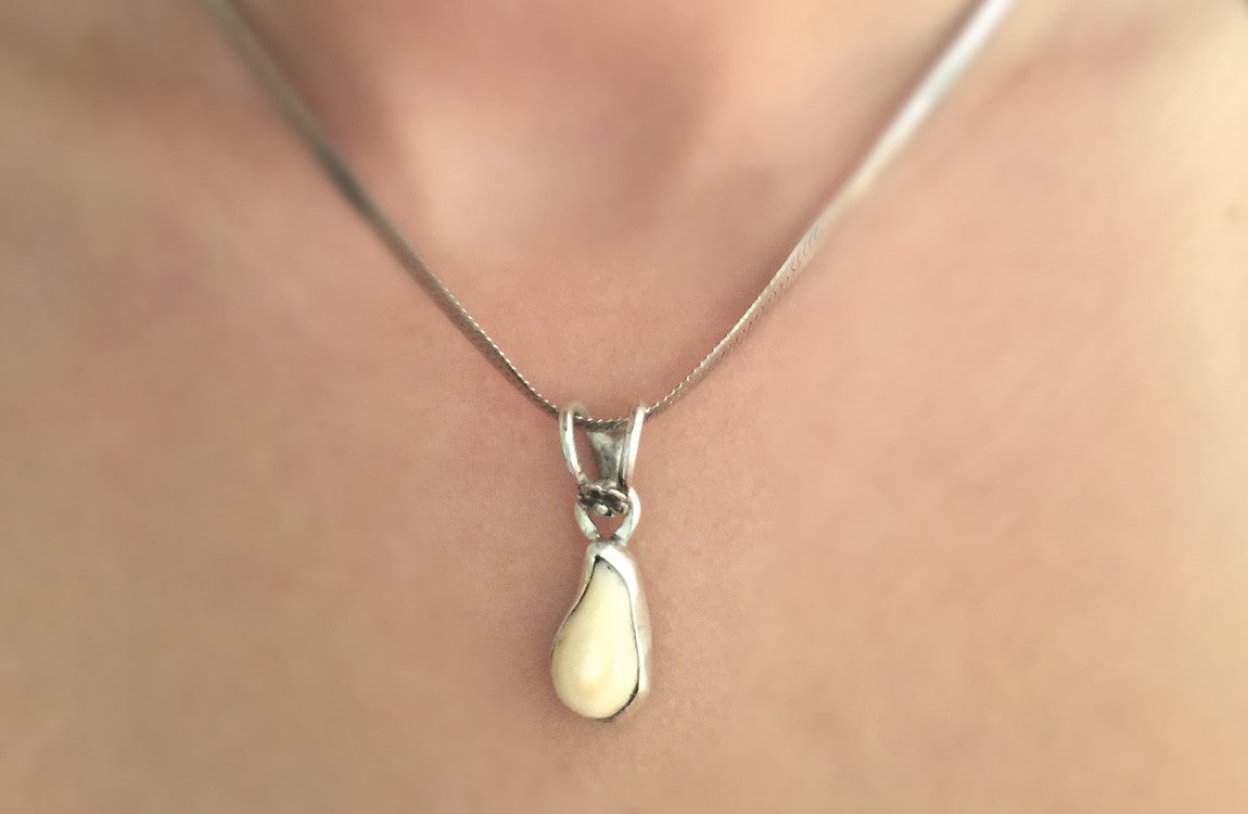 Elk Tooth Ivory Pendant (No. 1)