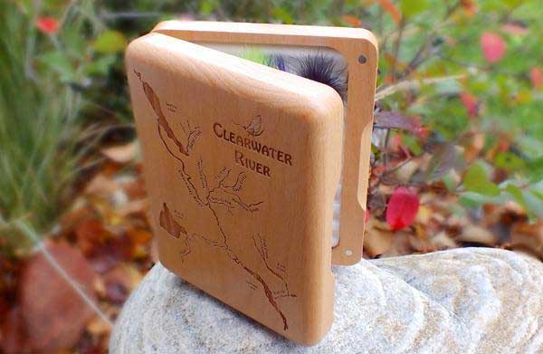 custom fly fishing box MT Made Beech Fly Box (choice of river)