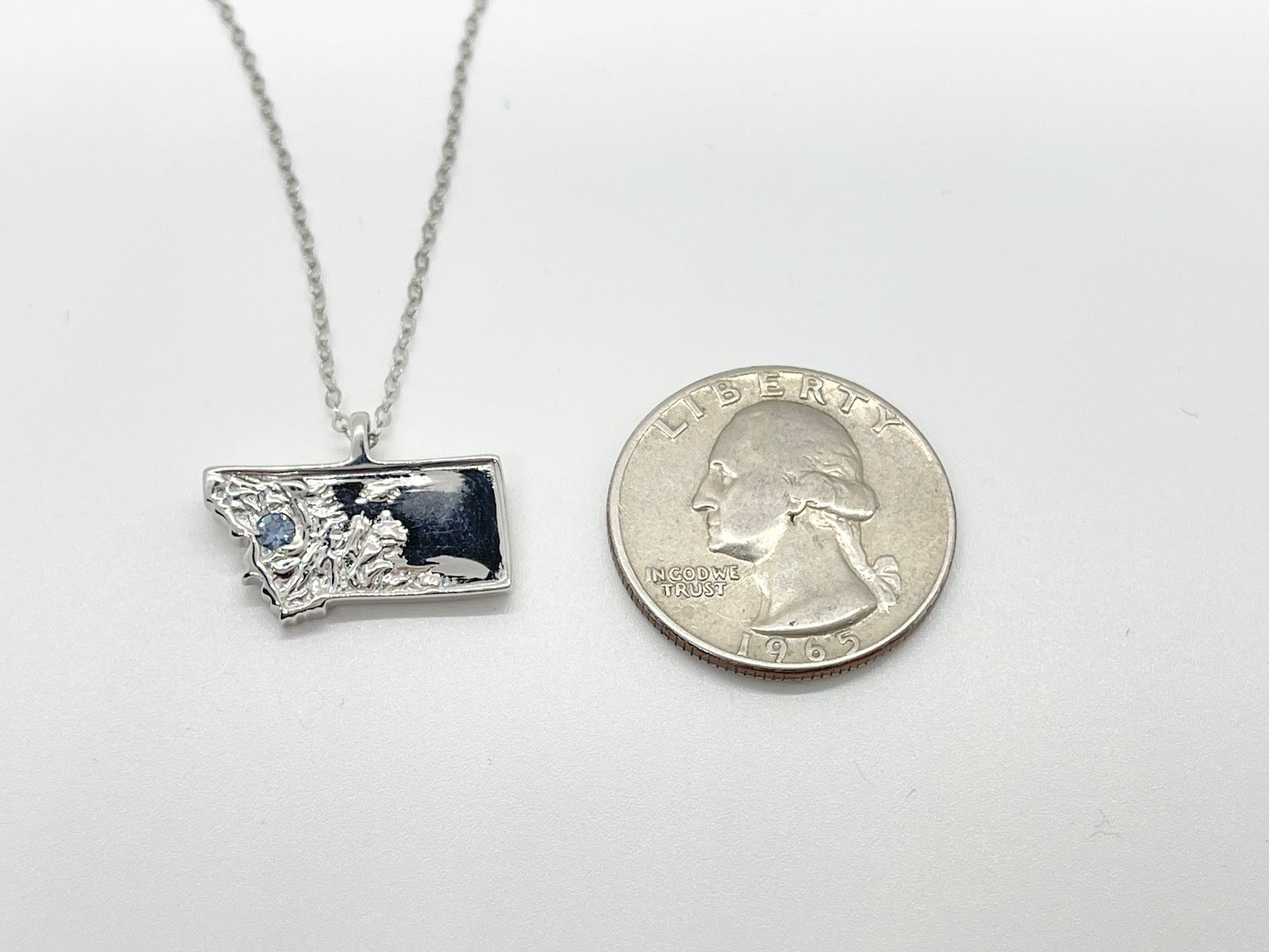 Montana State of Mind Yogo Sapphire Pendant Necklace