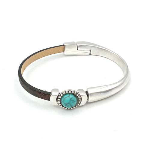 Helena Leather Cuff Bracelet