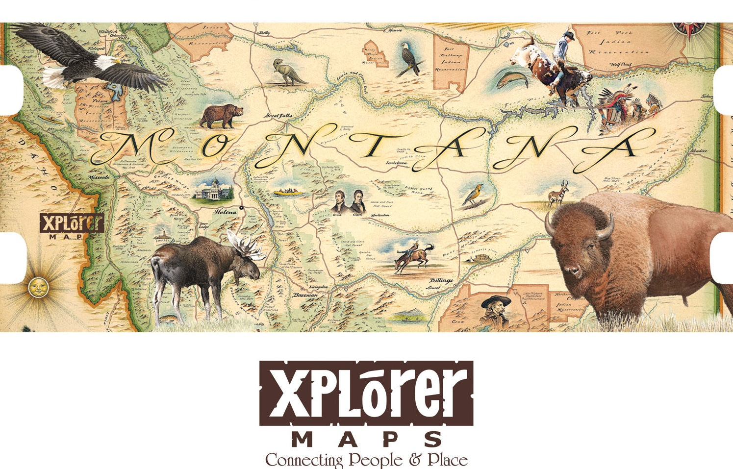 Montana Map Ceramic Mugs