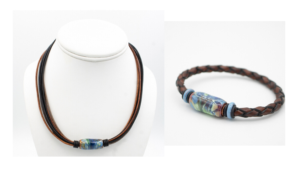 Montana River Leather Necklace