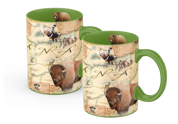 Montana Map Ceramic Mugs