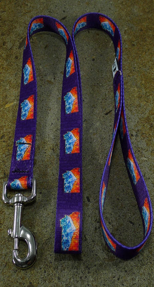 Love Montana Dog Collar & Leash - Purple Color