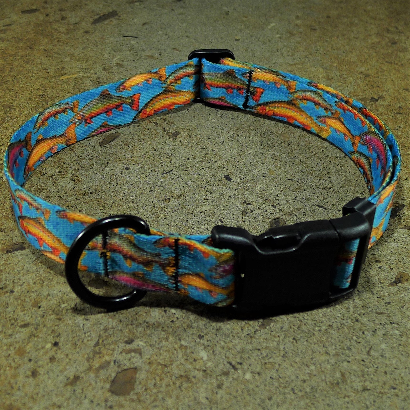 Trout Tale Dog Collar & Leash