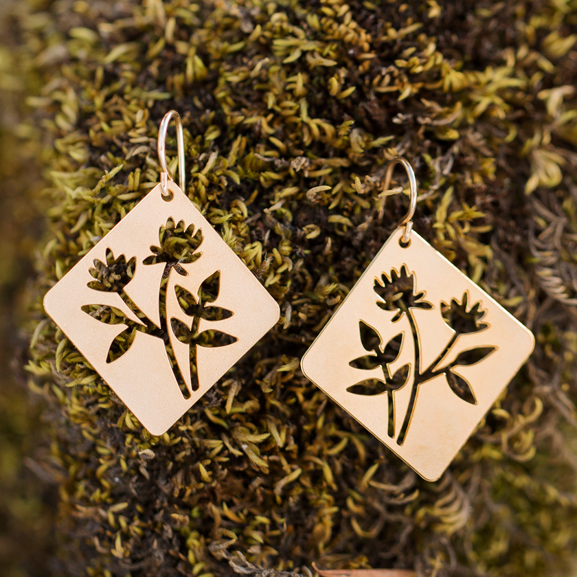 Wildflower Montana Earrings (Gold or Silver)