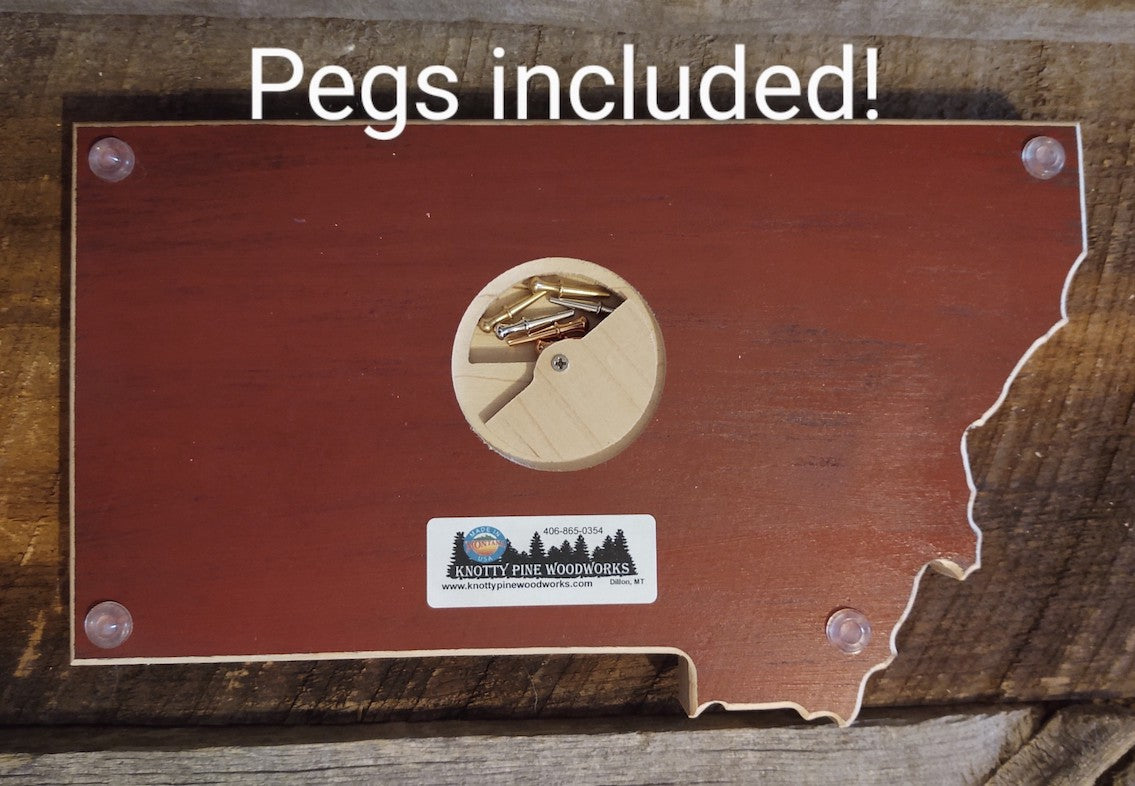 Montana Horse Cribbage Board - Made to order