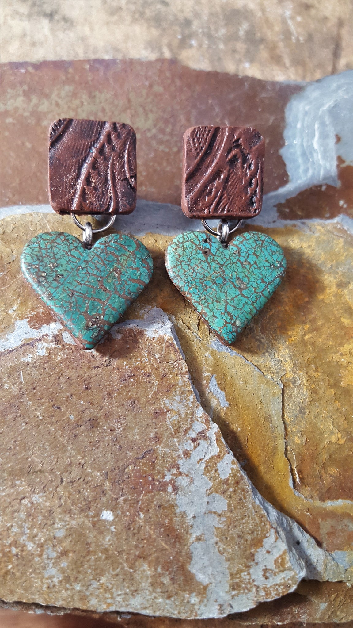 Rustic Heart Montana Earrings