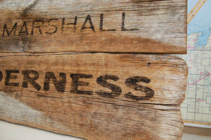 Bob Marshall Reclaimed Wood Sign