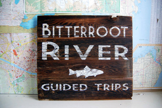 River Guide Rustic Montana Signs - Distinctly Montana - 9