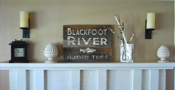 River Guide Rustic Montana Signs - Distinctly Montana - 11