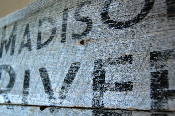 Madison River Barnwood Sign