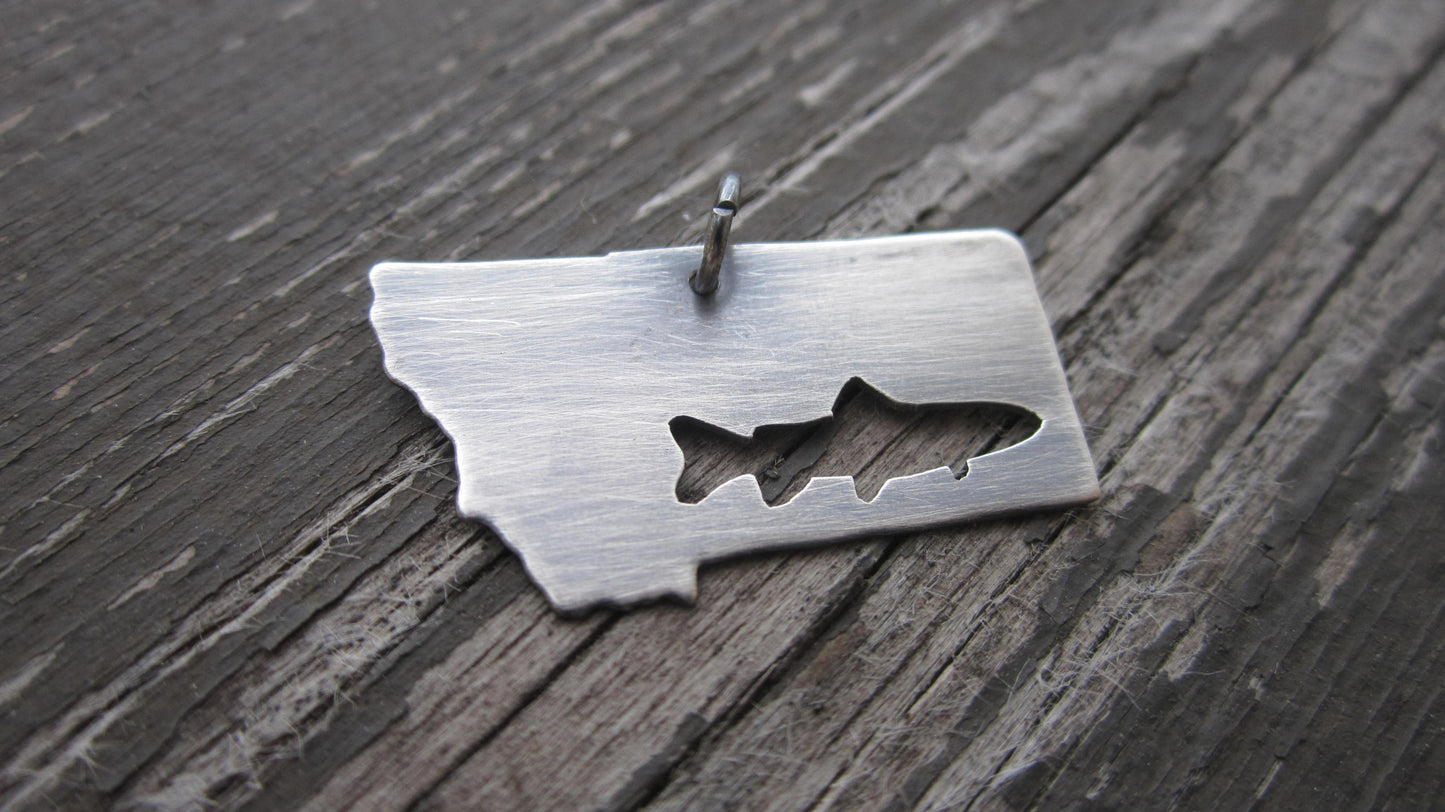 Montana Necklace, Sterling Elk Silhouette