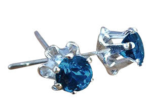 Montana Sapphire Stud Earrings