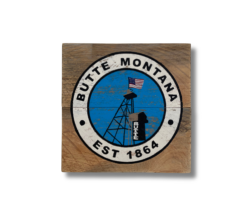 Butte, Montana Rustic Sign