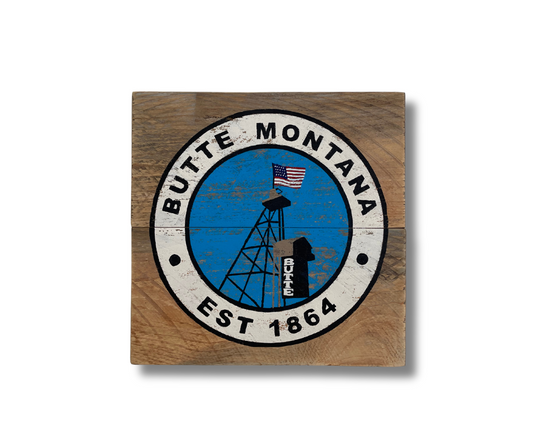 Butte, Montana Rustic Sign