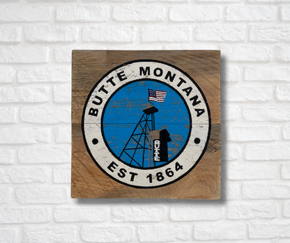 Butte, Montana Rustic Sign