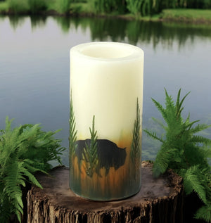Bison Flameless Candle