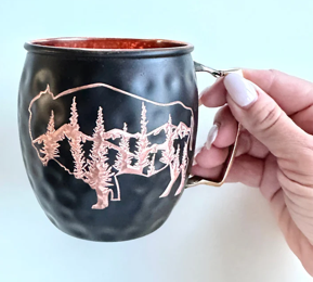 Mountain Bison Copper Mug