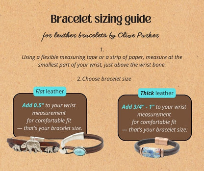 Granite Leather Bracelet