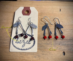 Flathead Cherry Dangle Earrings