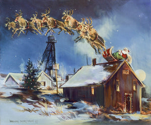 Christmas at the Mining Camp Wall Art